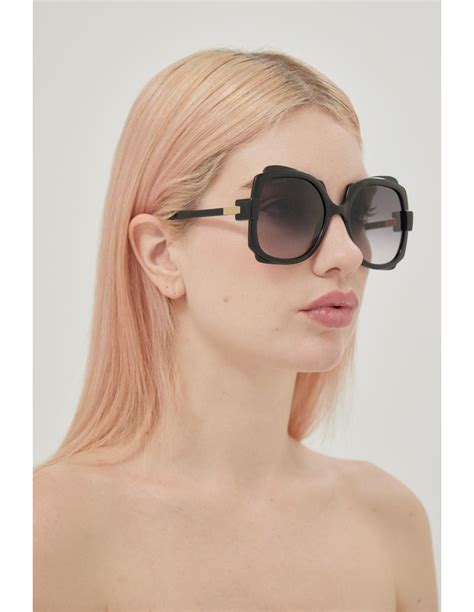 gucci black butterfly shape sunglasses|Gucci 60mm butterfly sunglasses.